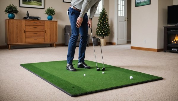 Tapis d'entraînement golf hiver : le guide pour pratiquer chez soi